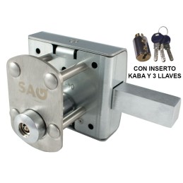 CERROJO SAG ETR40 INSERTO KABA CON GRAMPÓN TIPO A