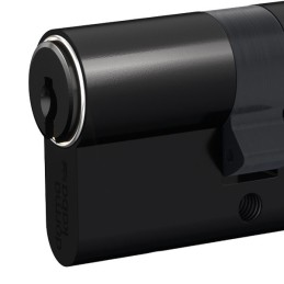 MEDIO CILINDRO KABA EXPERT PLUS EUROPERFIL CON SISTEMA LAM (INCLUYE 5 LLAVES LK) NEGRO