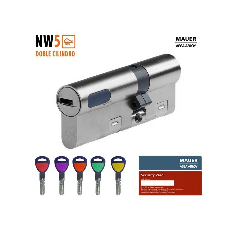 DOBLE CILINDRO DE SEGURIDAD MAUER NEW WAVE 5 / NW5