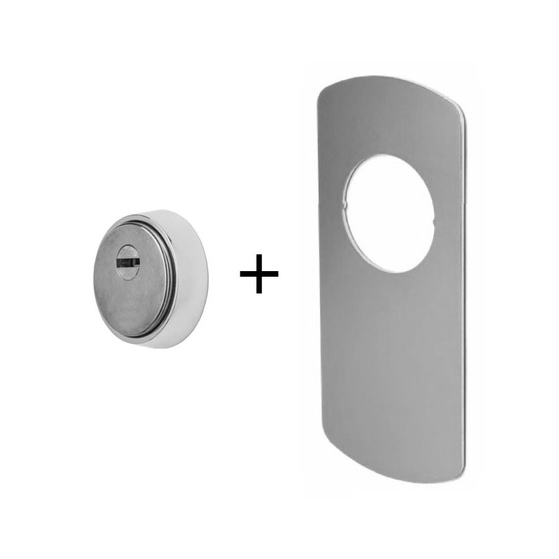 KIT ESCUDO DISLOCK VIBRANIUM + PLACA T180 NIQUEL