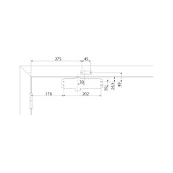 MUELLE CIERRAPUERTAS ASSA ABLOY DC120 - CON RETENEDOR