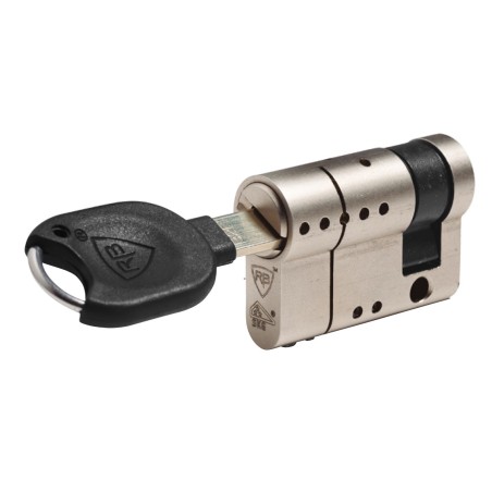 MEDIO CILINDRO DE SEGURIDAD RB LOCKS LOCXIS NIQUEL NIQUELADO PLATA PLATEADO