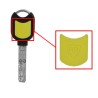 PACK 5 INSERTOS DE COLORES PARA PERSOLANIZACIÓN LLAVES RB-LOCKS LOCXIS AMARILLO