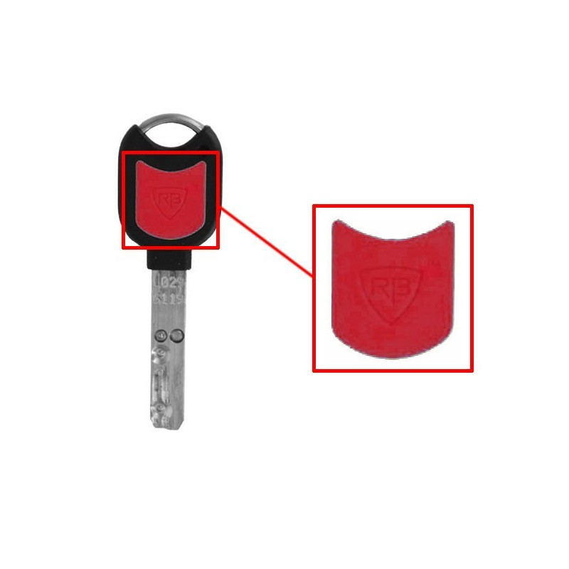 PACK 5 INSERTOS DE COLORES PARA PERSOLANIZACIÓN LLAVES RB-LOCKS LOCXIS ROJO