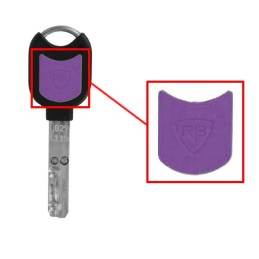 PACK 5 INSERTOS DE COLORES PARA PERSOLANIZACIÓN LLAVES RB-LOCKS LOCXIS VIOLETA