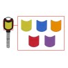 PACK 5 INSERTOS MULTICOLOR PARA PERSOLANIZACIÓN LLAVES RB-LOCKS LOCXIS