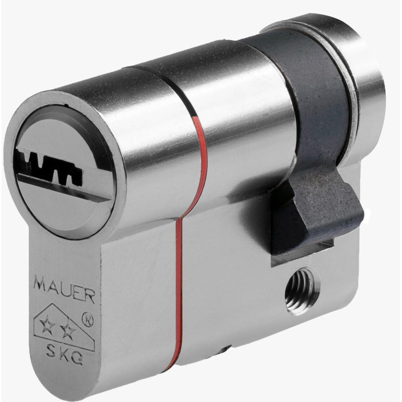 MEDIO CILINDRO DE SEGURIDAD MAUER ELITE 2 RED LINE / ELITE 2 RL NIQUEL