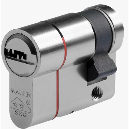 MEDIO CILINDRO DE SEGURIDAD MAUER ELITE 2 RED LINE / ELITE 2 RL NIQUEL