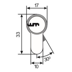 MEDIO CILINDRO DE SEGURIDAD MAUER ELITE 2 RED LINE / ELITE 2 RL
